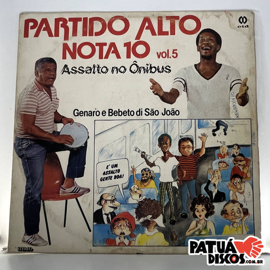 Genaro E Bebeto Di São João - Partido Alto Nota 10 Vol. 5 Assalto No Ônibus - LP