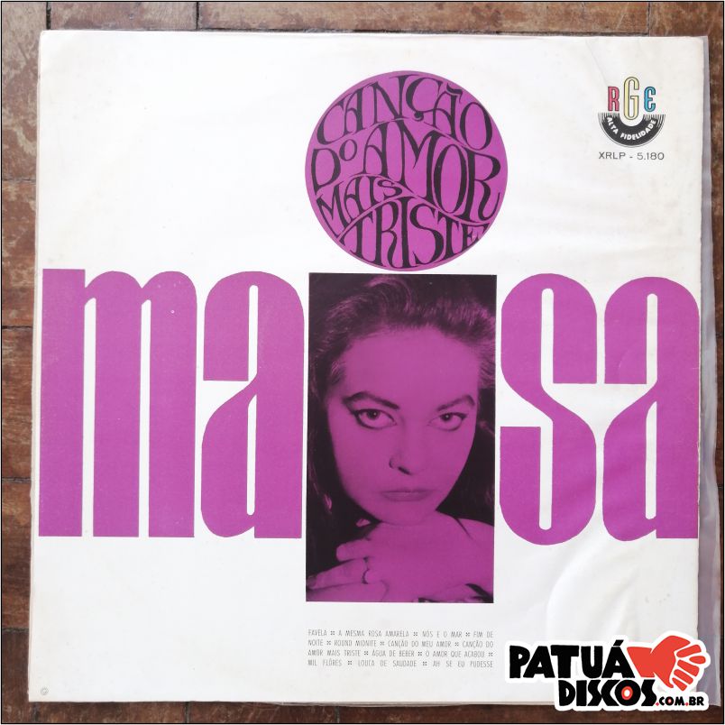 Maysa - Canção Do Amor Mais Triste - LP