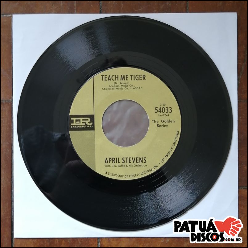 April Stevens With Don Ralke And His Orchestra - Teach Me Tiger / That Warm Afternoon - 7"